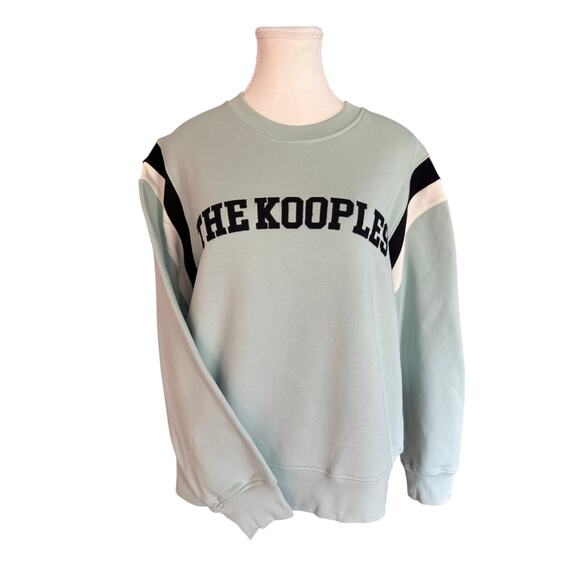 The Kooples Sea Green Varsity Logo Sweatshirt – Size 2 (MSRP $240) - Picture 9 of 10
